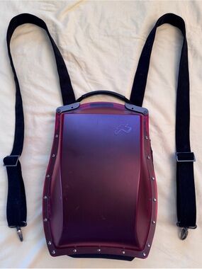 Boblbee Burgundy Hard-Shell Backpack First Edition Simple Elegant Modern